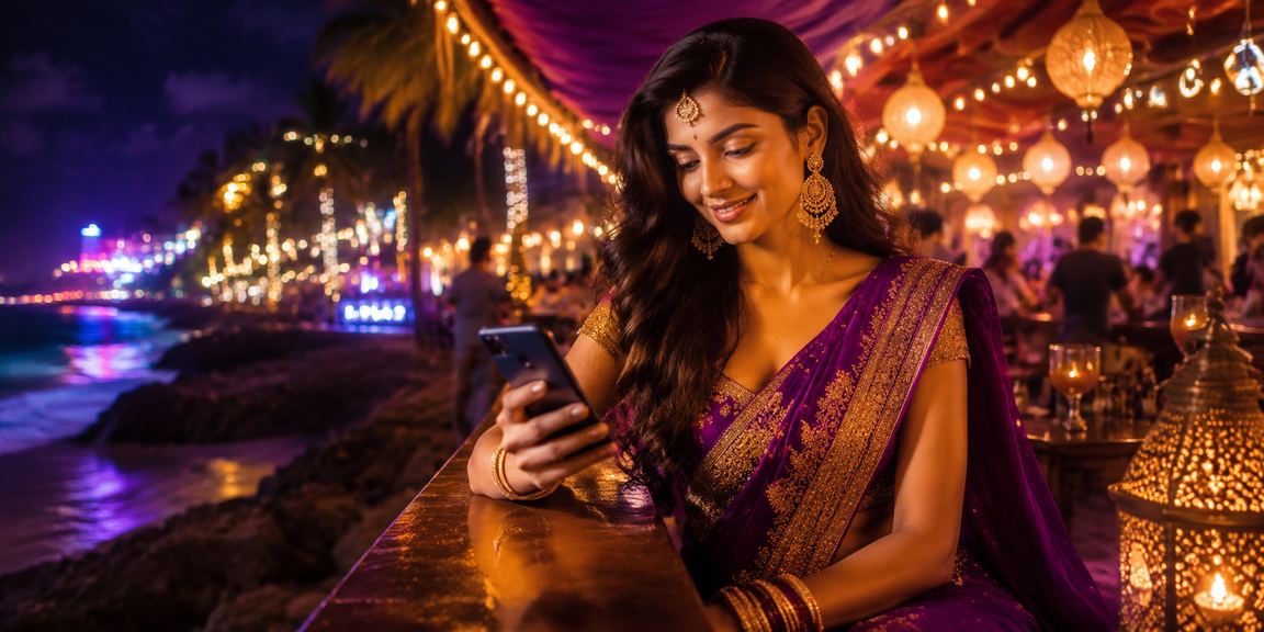 VIP player enjoying exclusive Bollywood-themed casino rewards